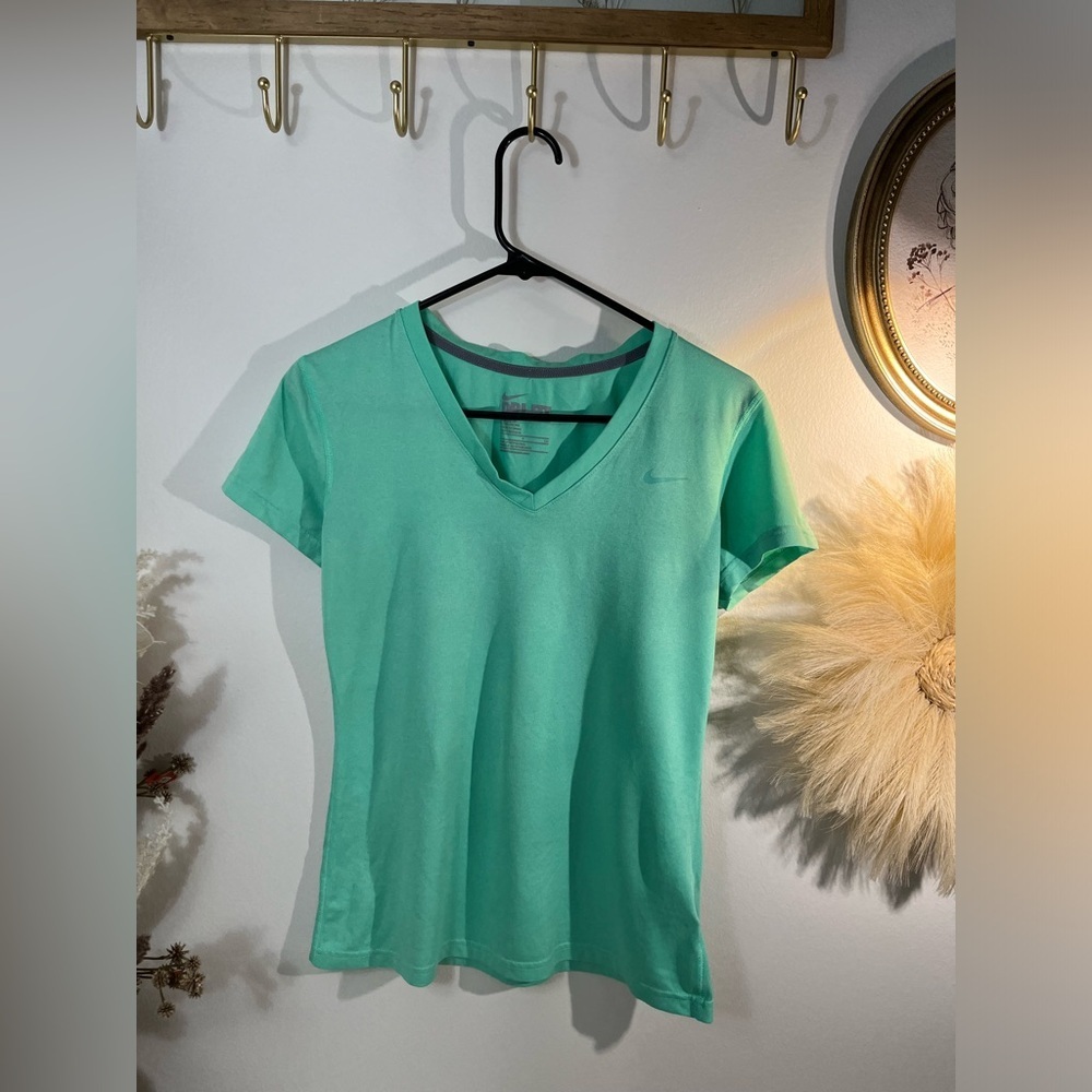 Nike Dri-fit small t shirt teal color/ mint green